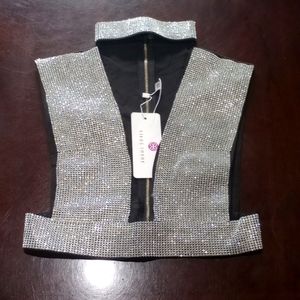 Lilac.Shade Rhinestone Top